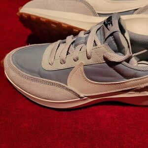 SOLD!! Nike Waffle Debut Light Blue-ish Green-White Sneakers Shoes Womens‎ Sz7